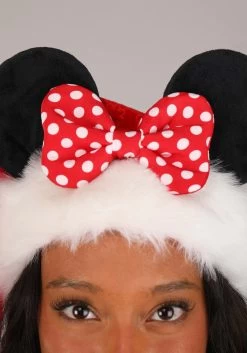 Disney Minnie Mouse Santa Holiday Cap -Halloween Costume Shop minnie santa cap alt 2