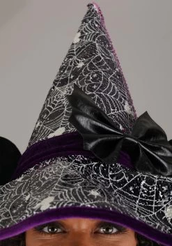 Disney Minnie Mouse Spider Webs Adult Witch Hat -Halloween Costume Shop minnie witch hat alt 5