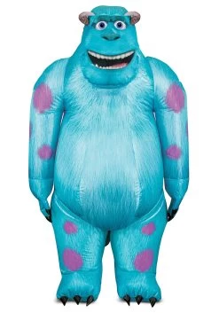 Monsters Inc Sulley Inflatable Costume For Adults -Halloween Costume Shop monsters inc adult sulley inflatable costume alt 6