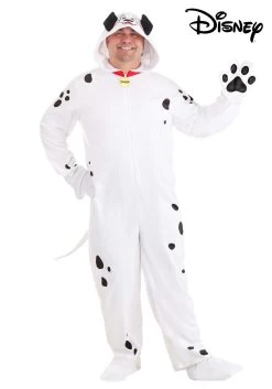 Pongo Costume For Plus Size Men From Disney's 101 Dalmatians -Halloween Costume Shop plus 101 dalmatians pongo costume onesie alt 9