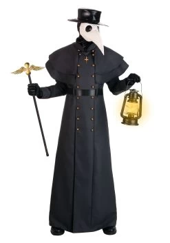 Men's Plus Size Classic Plague Doctor Costume