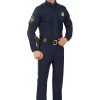Men's Plus Size Cop Costume