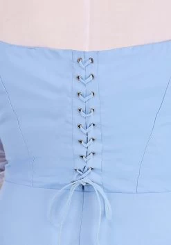 Belle Blue Dress Costume For Plus Size Women From Disney's Beauty And The Beast -Halloween Costume Shop plus size beauty and the beast belle blue dress alt 4