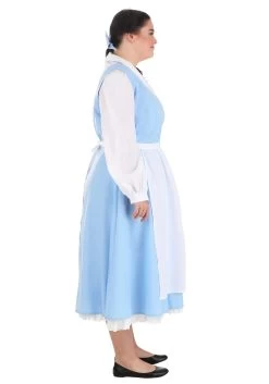 Belle Blue Dress Costume For Plus Size Women From Disney's Beauty And The Beast -Halloween Costume Shop plus size beauty and the beast belle blue dress alt 8