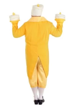 Lumiere Costume For Plus Size Men From Disney's Beauty And The Beast -Halloween Costume Shop plus size beauty and the beast lumiere costume alt 4