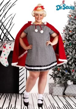 Women's Plus Size Dr. Seuss Cindy Lou Who Costume Dress