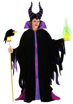 Plus Size Women's Classic Disney Maleficent Costume -Halloween Costume Shop plus size classic maleficent costume alt 8