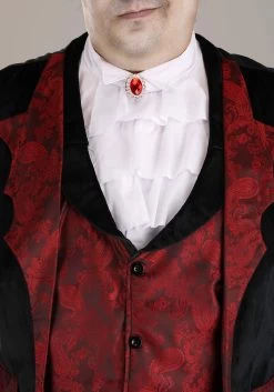Men's Plus Size Dashing Vampire Costume -Halloween Costume Shop plus size dashing vampire alt 1