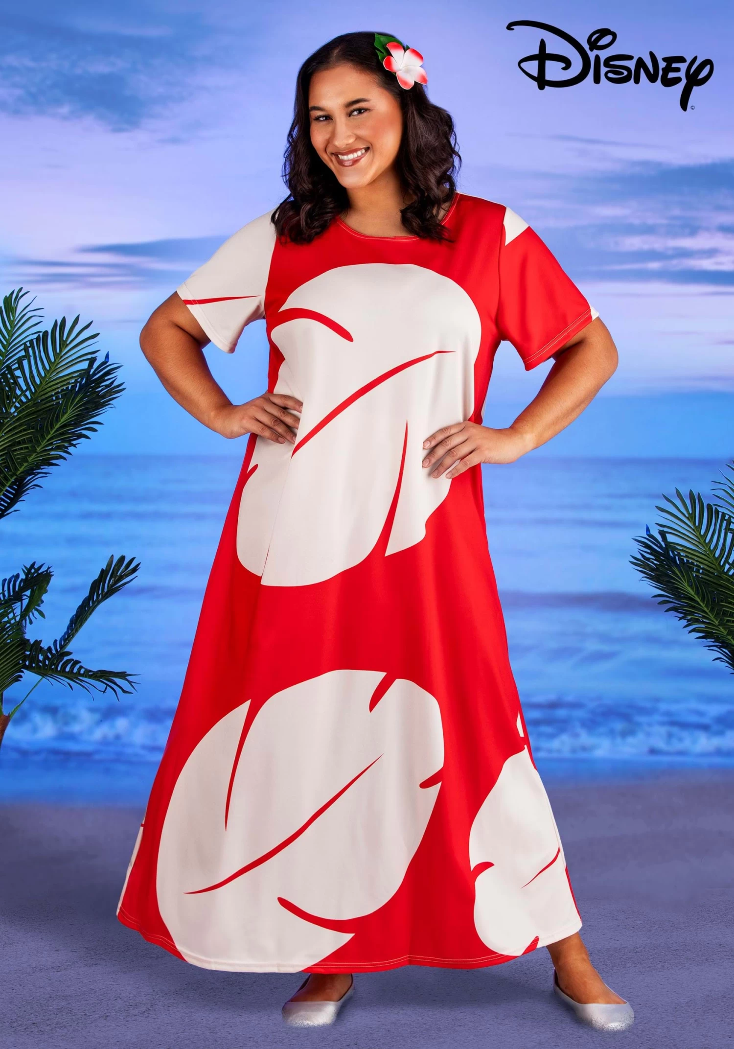 Women's Plus Size Deluxe Disney Lilo Costume Dress 3 Women's Plus Size Deluxe Disney Lilo Costume Dress