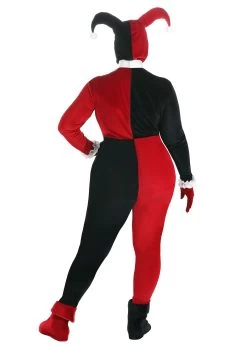 Plus Size Deluxe Harley Quinn Costume For Women -Halloween Costume Shop plus size deluxe harley quinn costume alt 5