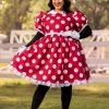 Disney Plus Size Deluxe Minnie Mouse Adult Costume -Halloween Costume Shop plus size deluxe minnie mouse costume