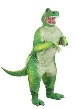Adult Plus Size Deluxe Toy Story Rex Costume -Halloween Costume Shop plus size deluxe toy story rex costume alt 8