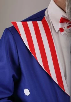 Men's Plus Size Deluxe Uncle Sam Costume -Halloween Costume Shop plus size deluxe uncle sam costume alt 2