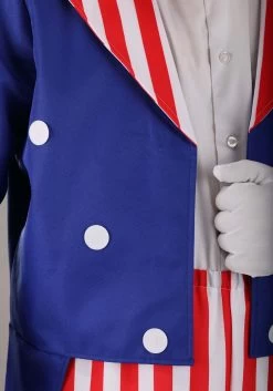 Men's Plus Size Deluxe Uncle Sam Costume -Halloween Costume Shop plus size deluxe uncle sam costume alt 3