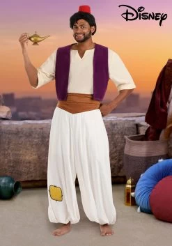 Plus Size Deluxe Disney Aladdin Costume For Men