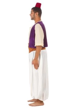 Plus Size Deluxe Disney Aladdin Costume For Men -Halloween Costume Shop plus size disney aladdin costume alt 4