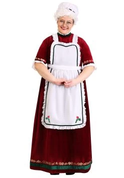 Women's Plus Size Holiday Mrs. Claus Costume Dress