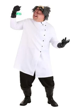 Men's Plus Size Mad Scientist Costume