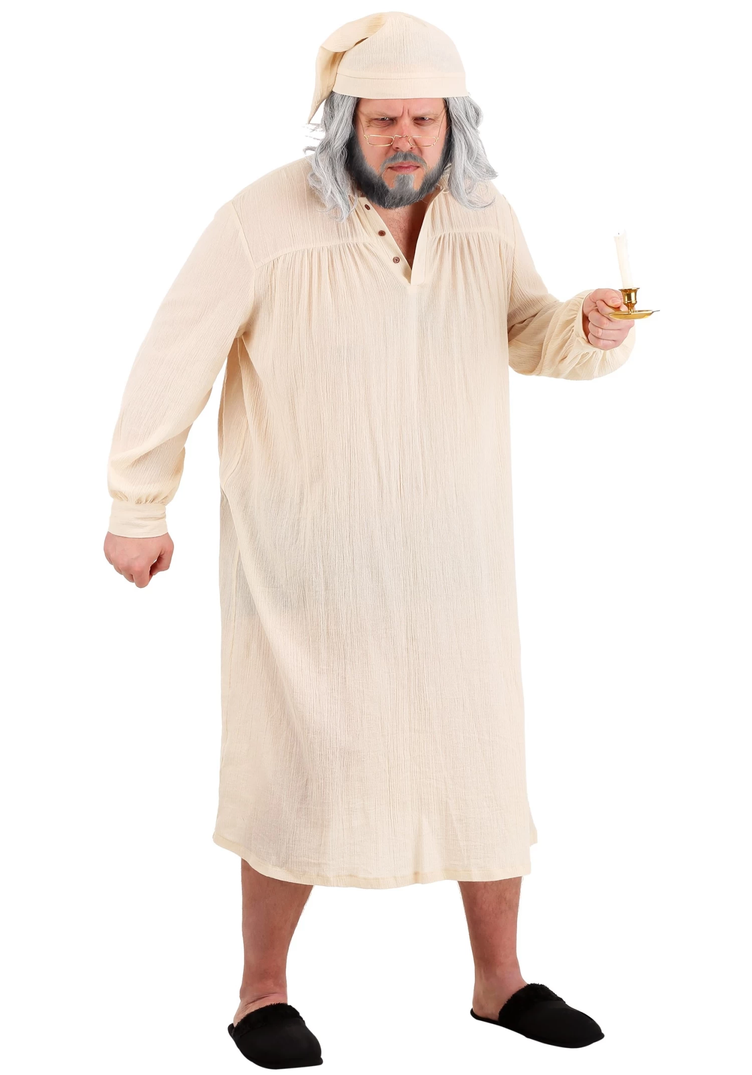 Plus Size Humbug Nightgown Costume For Men 3 Plus Size Humbug Nightgown Costume For Men