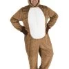 Plus Size Plush Reindeer Costume For Adults -Halloween Costume Shop plus size plush reindeer costume