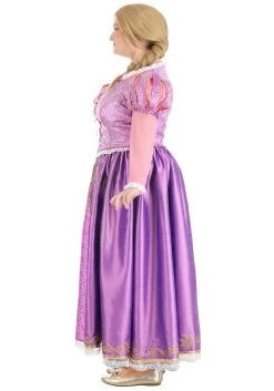 Plus Size Premium Rapunzel Women's Costume Dress -Halloween Costume Shop plus size premium rapunzel costume alt 2
