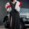Plus Size Prestige Cruella De Vil Stole Costume For Women -Halloween Costume Shop plus size prestige cruella de vil stole costume 2 1