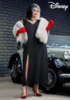 Plus Size Prestige Cruella De Vil Stole Costume For Women