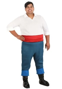 Plus Size Disney Prince Eric Costume -Halloween Costume Shop plus size prince eric costume alt 6