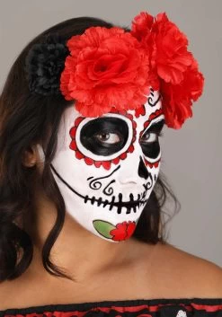 Plus Size Sugar Skull Women's Costume -Halloween Costume Shop plus size sugar skull costume alt 2