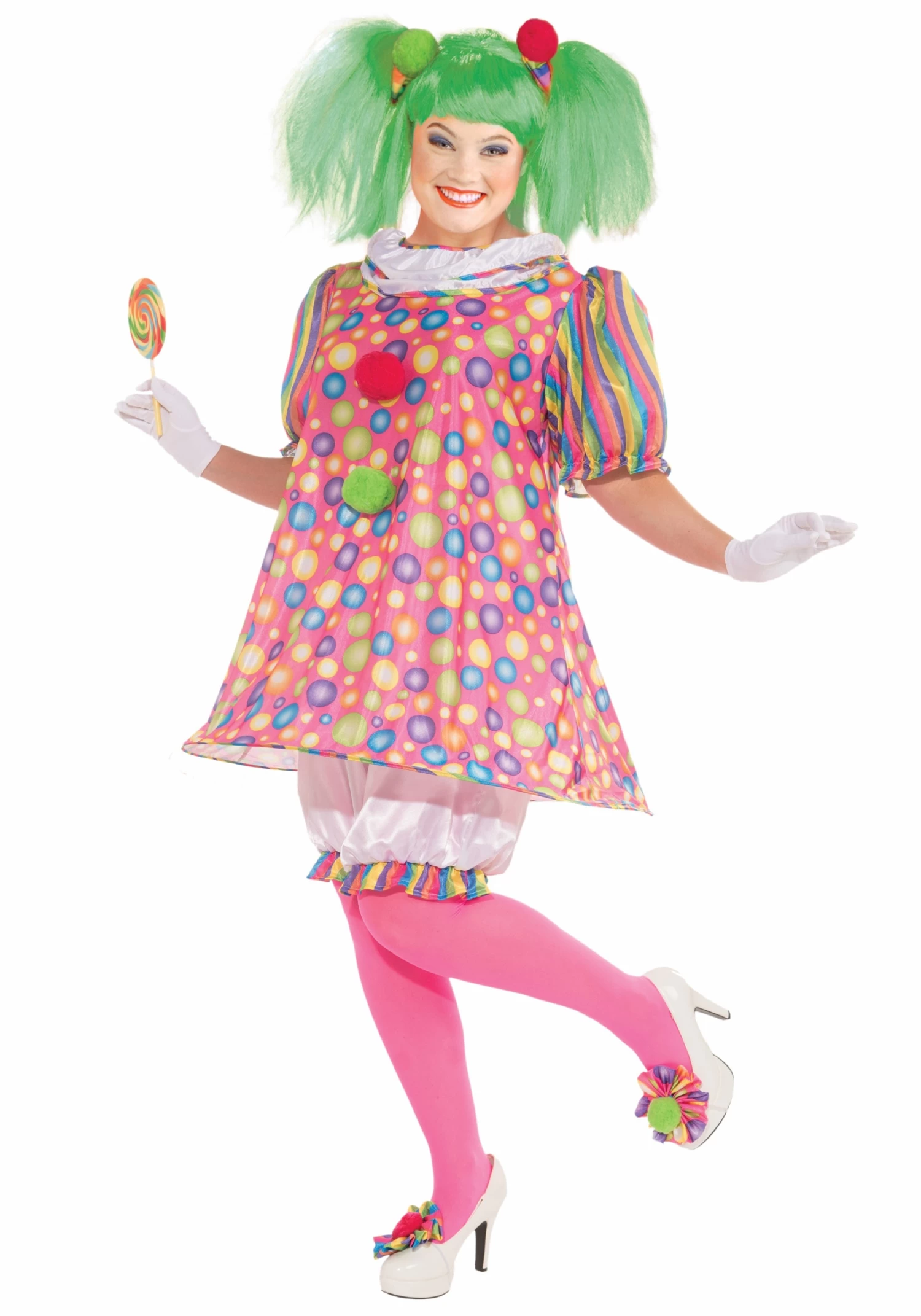 Plus Size Tickles The Clown Costume For Women 3 Plus Size Tickles The Clown Costume For Women