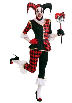 Plus Size Regal Harlequin Costume For Women