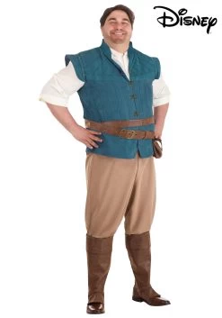 Flynn Rider Costume For Plus Size Men From Disney's Tangled -Halloween Costume Shop plus tangled flynn rider costume alt 3