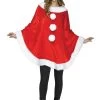 Fun World Plush Santa Claus Costume Poncho -Halloween Costume Shop plush santa poncho