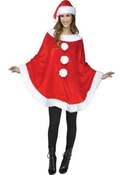 Fun World Plush Santa Claus Costume Poncho