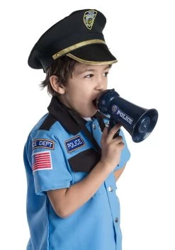 Police Megaphone Costume Accessory -Halloween Costume Shop police megaphone alt 3