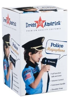 Police Megaphone Costume Accessory -Halloween Costume Shop police megaphone alt 4