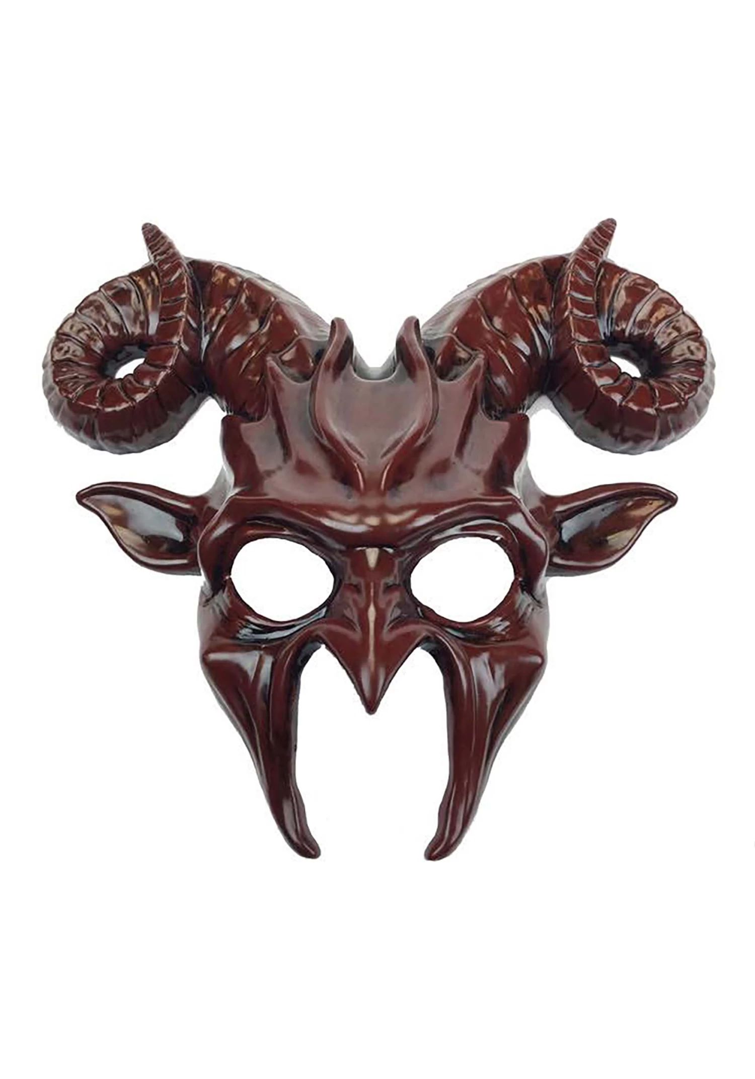 Adult Red Demon Costume Mask 3 Adult Red Demon Costume Mask