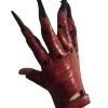 Red Lucifero Devil Claw Gloves For Adults