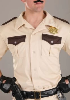 Plus Size Men's Reno 911 Deluxe Lt. Dangle Costume -Halloween Costume Shop reno 911 deluxe plus size adult lt dangle costume alt 2