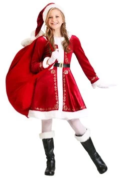Santa Costume Dress For Girls