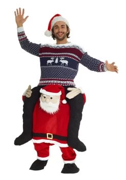 Santa Piggyback Costume For Adults