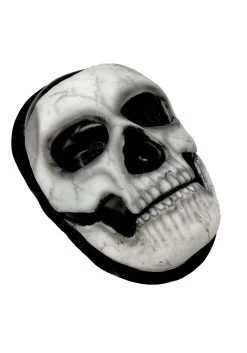 Self-Adhering Skeleton Costume Mask With Separate Jaw Piece -Halloween Costume Shop self adhering skeleton mask with separate jaw pc alt 4