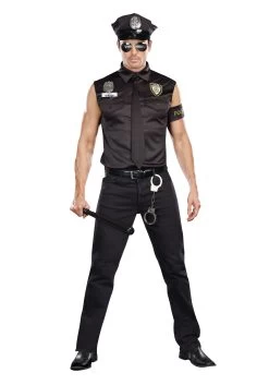 Dreamgirl Men's Sexy Cop Plus Size Costume