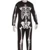 Fun World Skeleton Jumpsuit Costume For Adults -Halloween Costume Shop skeleton costume