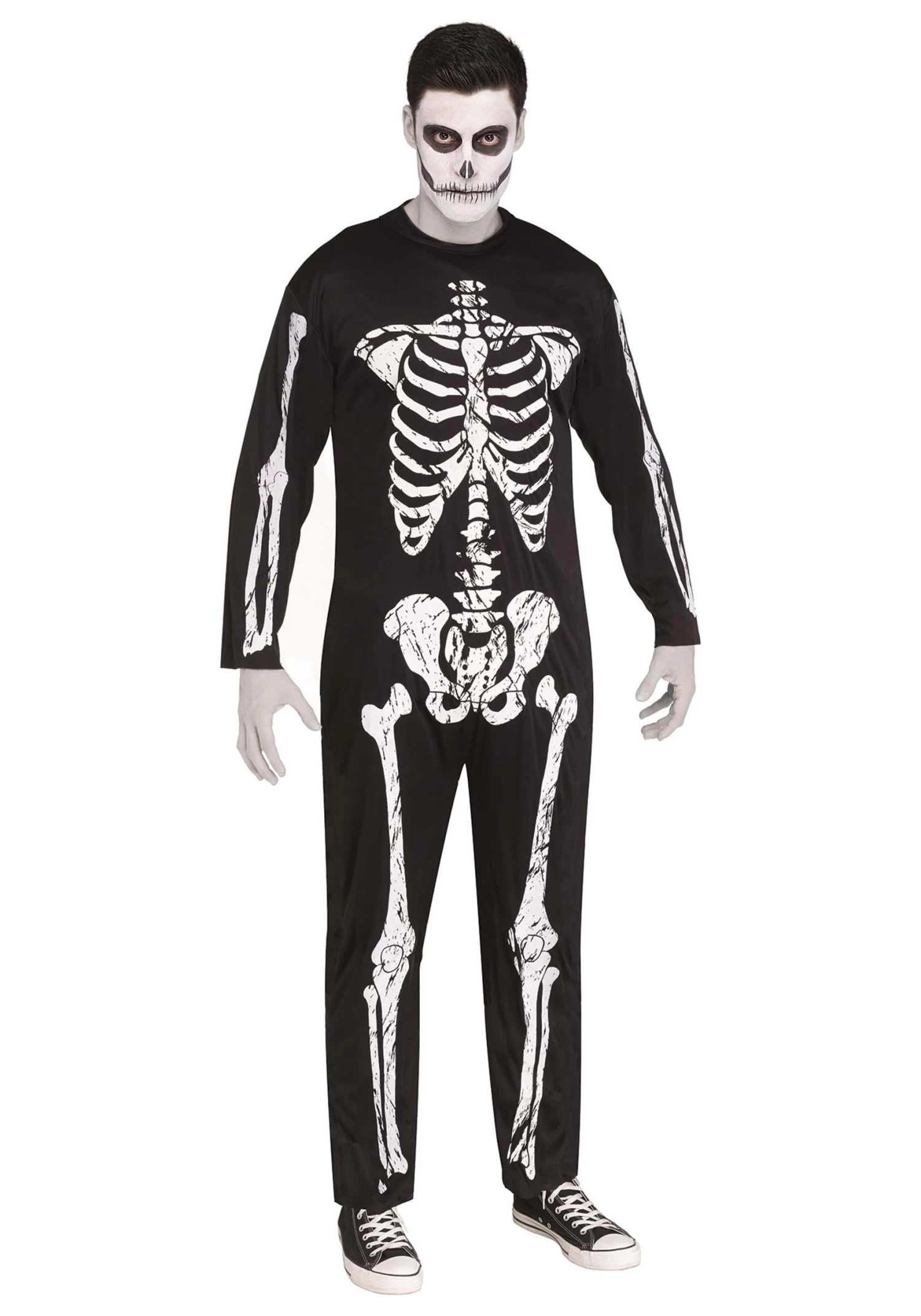 Fun World Skeleton Jumpsuit Costume For Adults 3 Fun World Skeleton Jumpsuit Costume For Adults