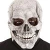 White Full Face Skeleton Mask For Adults