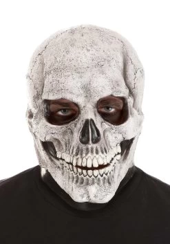 White Full Face Skeleton Mask For Adults
