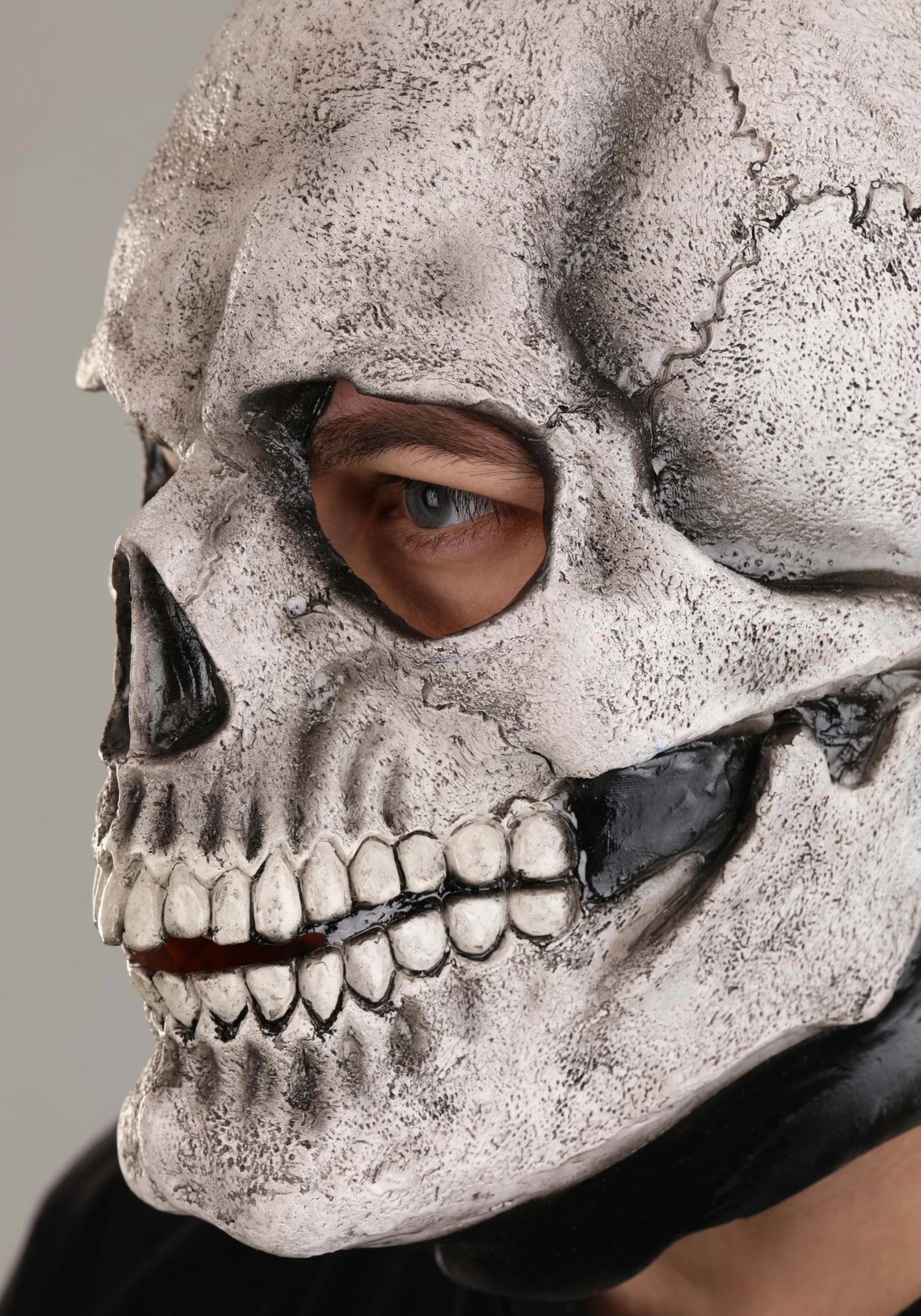 White Full Face Skeleton Mask For Adults 4 White Full Face Skeleton Mask For Adults - Image 2