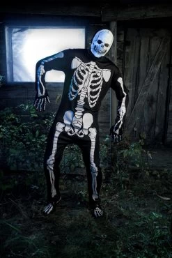 New Arrival -Halloween Costume Shop skeleton jumpsuit costume alt 1