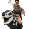 Skeleton T-Rex Ride On Inflatable Costume For Kids -Halloween Costume Shop skeleton t rex ride on inflatable kids costume